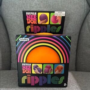 Super Nee Doh Ripples Stress Ball Toy - Orange